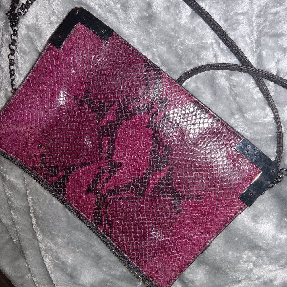 Eric javits new york python snake skin bag